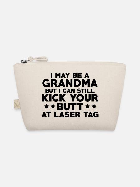 I May Be A Grandma But I Still Kick Your Butt At L - Bio-Täschchen - Natur - Vorne