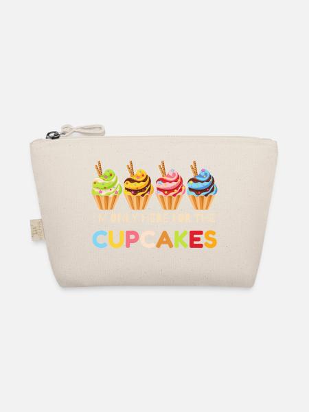 Cupcakes drôles, Cupcake célébrations, cadeau Cupcake - Trousse biologique - nature - Devant