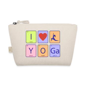 Yoga Meditation Niedlich Lustiger Frieden Zen Liebe cool - Bio-Täschchen - Natur - Vorne