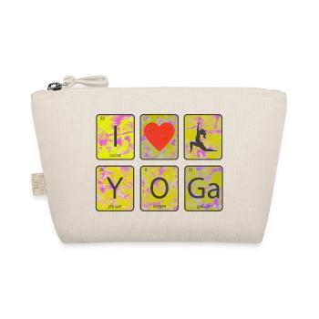 Yoga Meditation Niedlich Lustiger Frieden Zen Liebe cool - Bio-Täschchen - Natur - Vorne
