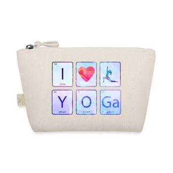 Yoga Meditation Niedlich Lustiger Frieden Zen Liebe cool - Bio-Täschchen - Natur - Vorne