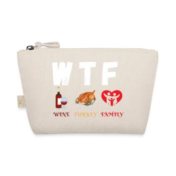 WTF Wine Turkey Family, Mittagessen am Weihnachtstag - Bio-Täschchen - Natur - Vorne