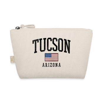 Tucson, Arizona, États-Unis, design avec drapeau - Trousse biologique - nature - Devant