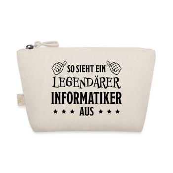 Informatiker Lustig Spruch Programmierer Geschenk - Bio-Täschchen - Natur - Vorne