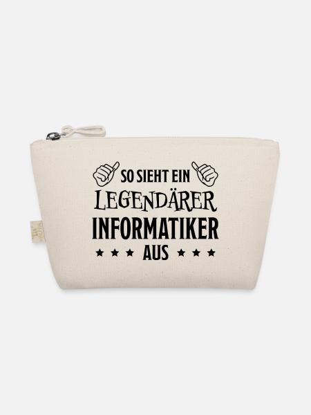 Informatiker Lustig Spruch Programmierer Geschenk - Bio-Täschchen - Natur - Vorne