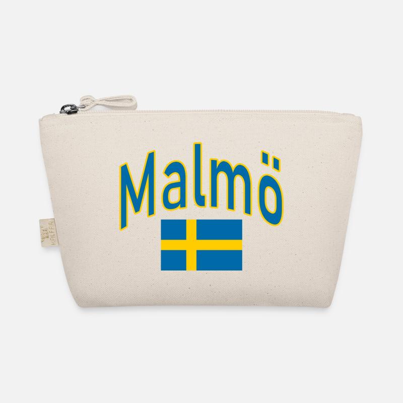 Malmö Sweden flag Organic Pouch