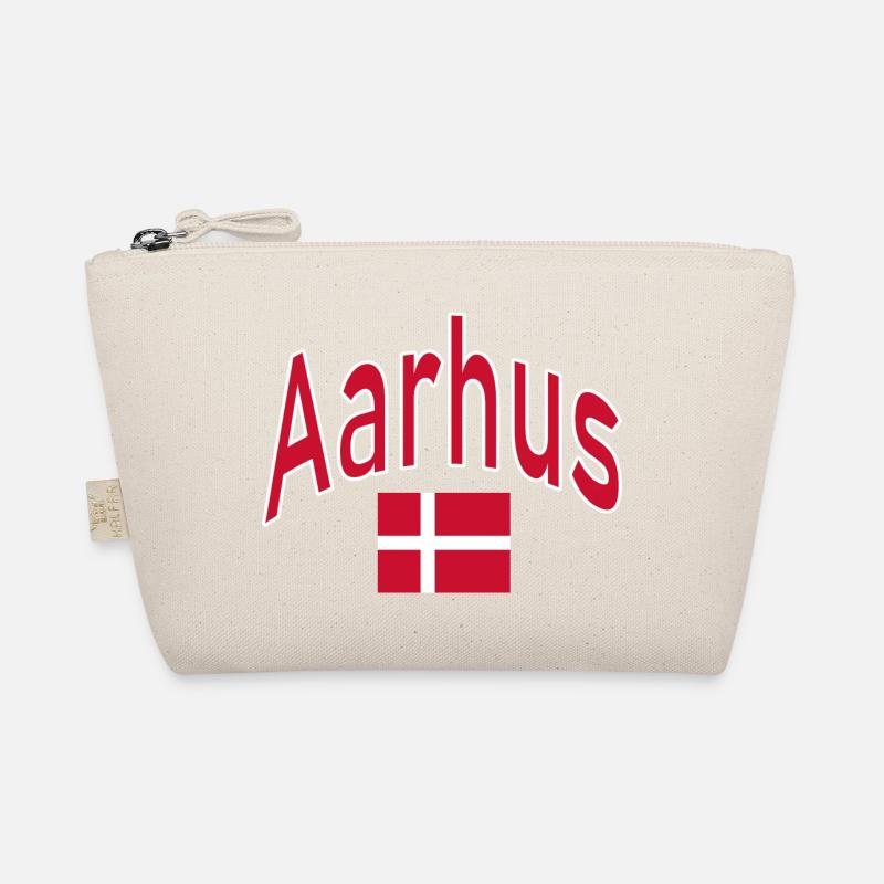 Aarhus Denmark flag Organic Pouch
