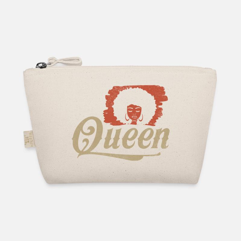 Queen Afro Silhouette Bio-Täschchen