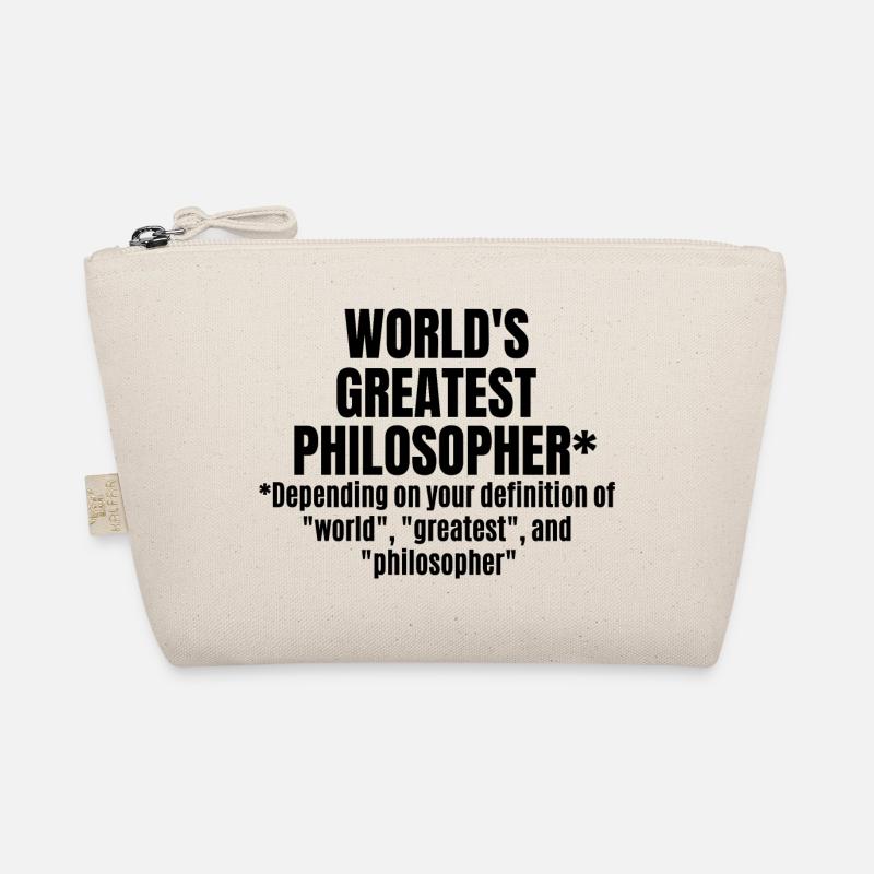 World's Greatest Philosopher Funny Philosophy Organic Pouch
