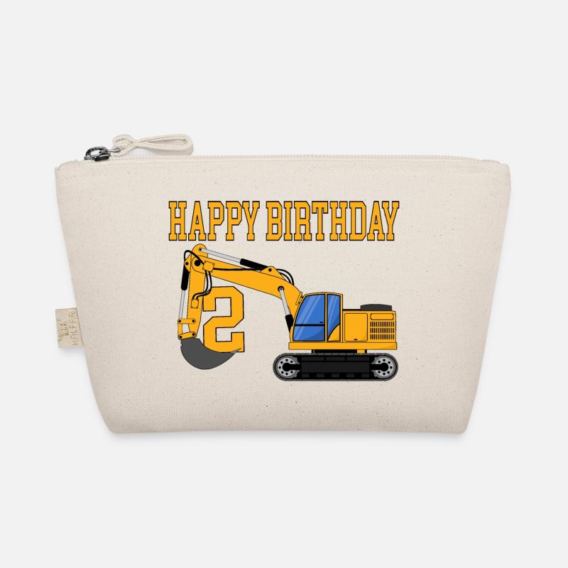 Bagger Happy Birthday 2 Bio-Täschchen