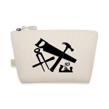 Carpenter tool logo - Organic Pouch - nature - Front