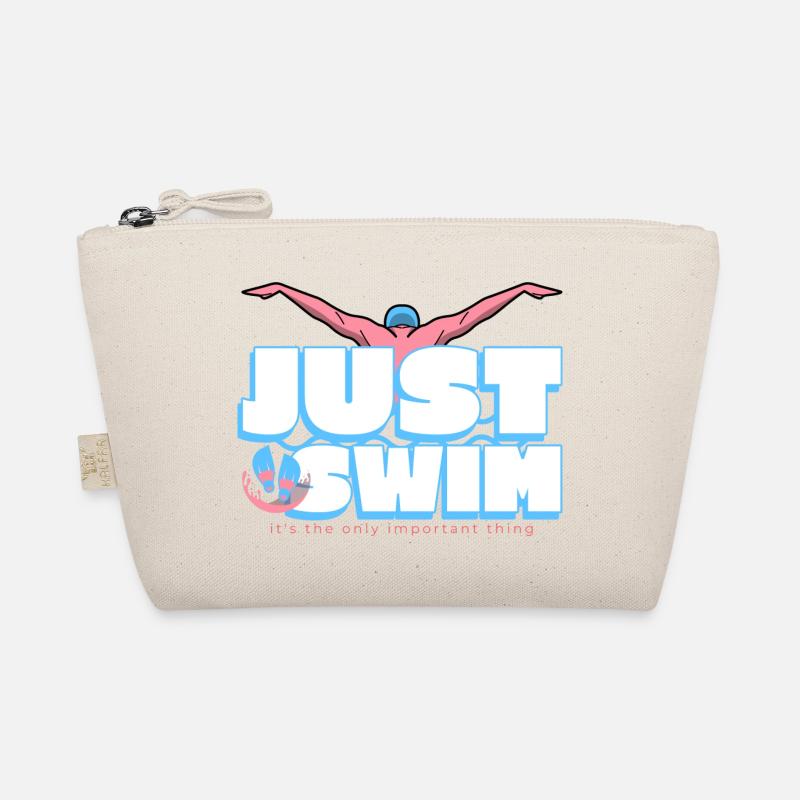 Just Swim, it's the only importent thing - Organic Pouch - nature