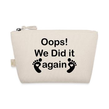 Pregnancy Baby shower Babyshower Boy Girl - Organic Pouch - nature - Front