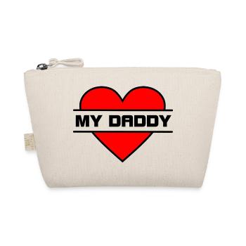 Love you heart 034 - Organic Pouch - nature - Front