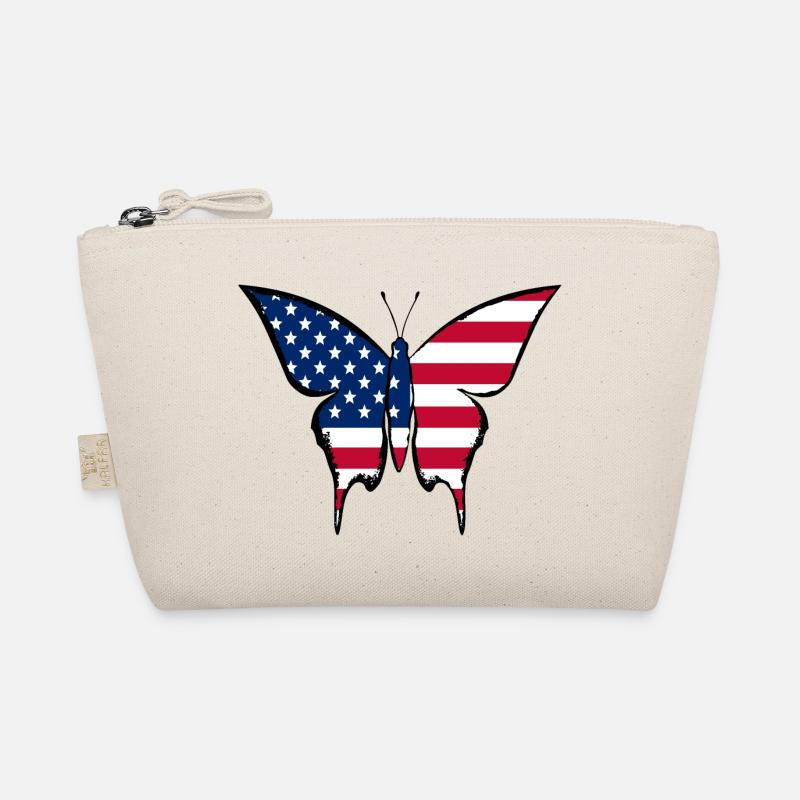 Drapeau des États-Unis papillon Trousse biologique