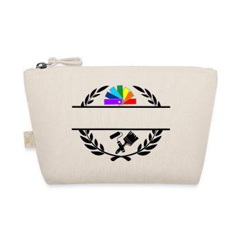 Color fan deck in laurel wreath with paintbrush roller - Organic Pouch - nature - Front
