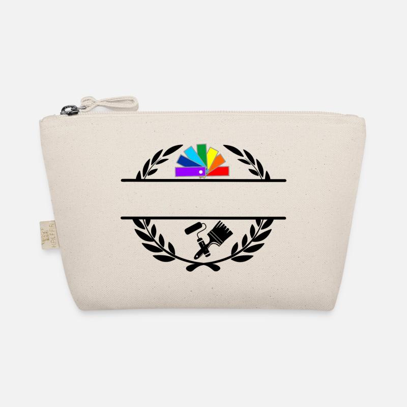 Color fan deck in laurel wreath with paintbrush roller Organic Pouch