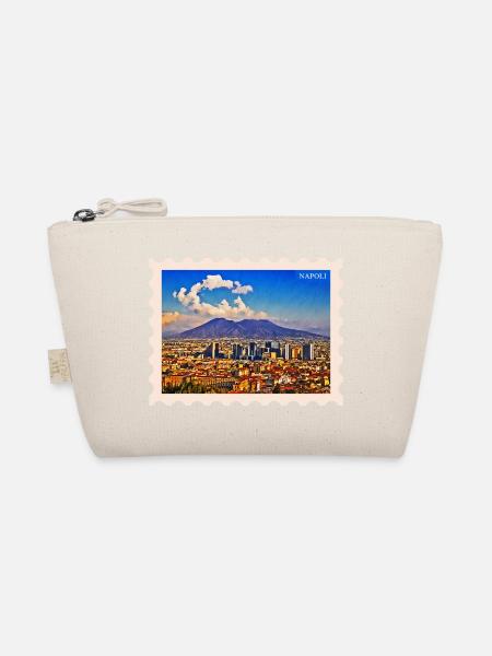 Napoli Skyline Vesuvio - Organic Pouch - nature - Front