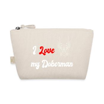 I love my Doberman - Organic Pouch - nature - Front