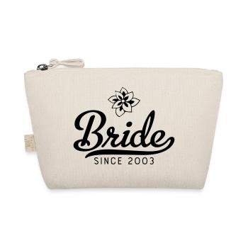 Bride since 2003 - Organic Pouch - nature - Front