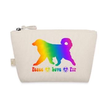 Pyrenean mountain dog, fully customizable as desired - Organic Pouch - nature - Front