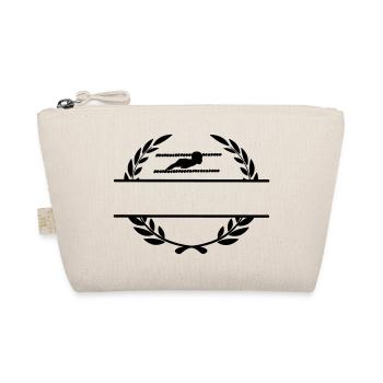 Nageur en monogramme de couronne de laurier - Trousse biologique - nature - Devant