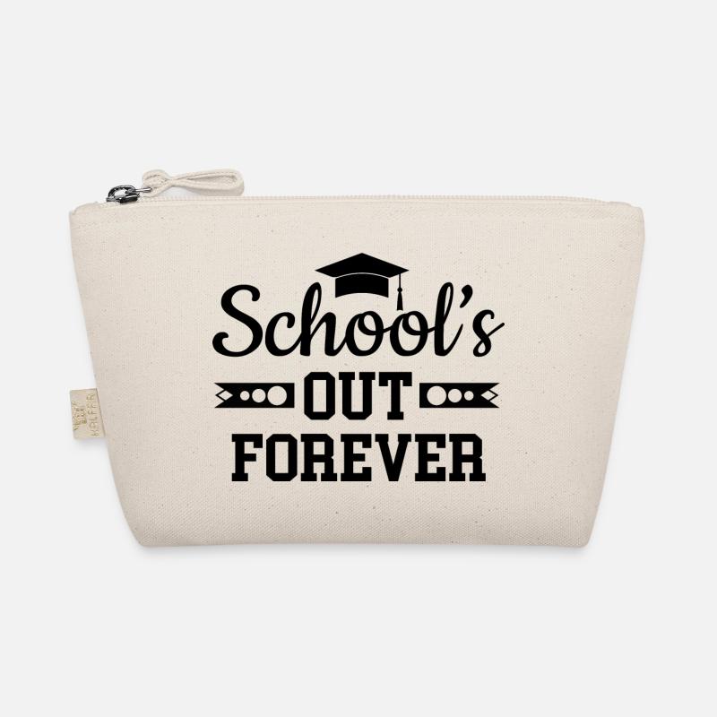 School Is Out Forever Bachelor Hut Schulabschluß Bio-Täschchen