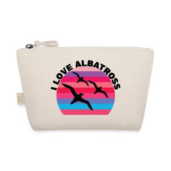 I love Albatross - Organic Pouch - nature - Front