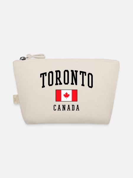 Toronto Kanada Flagge Design Geschenkidee - Bio-Täschchen - Natur