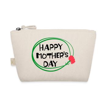 Happy Mother's Day lettering 3 - Organic Pouch - nature - Front