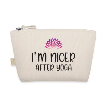 Je suis plus gentil après le yoga - Trousse biologique - nature - Devant