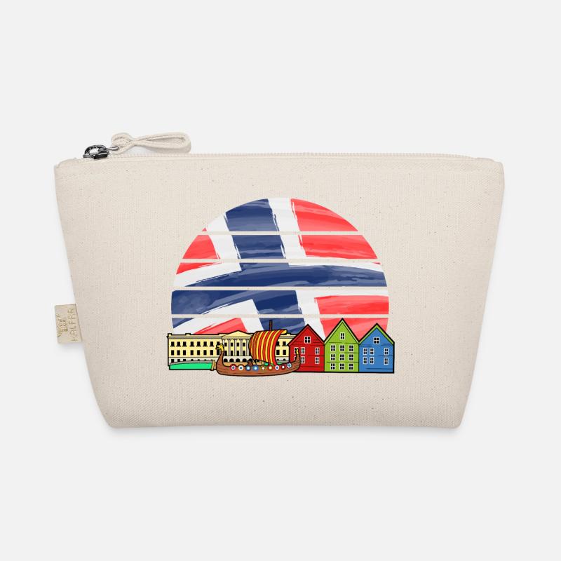 Norvège Drapeau viking Scandinavie vacances Trousse biologique