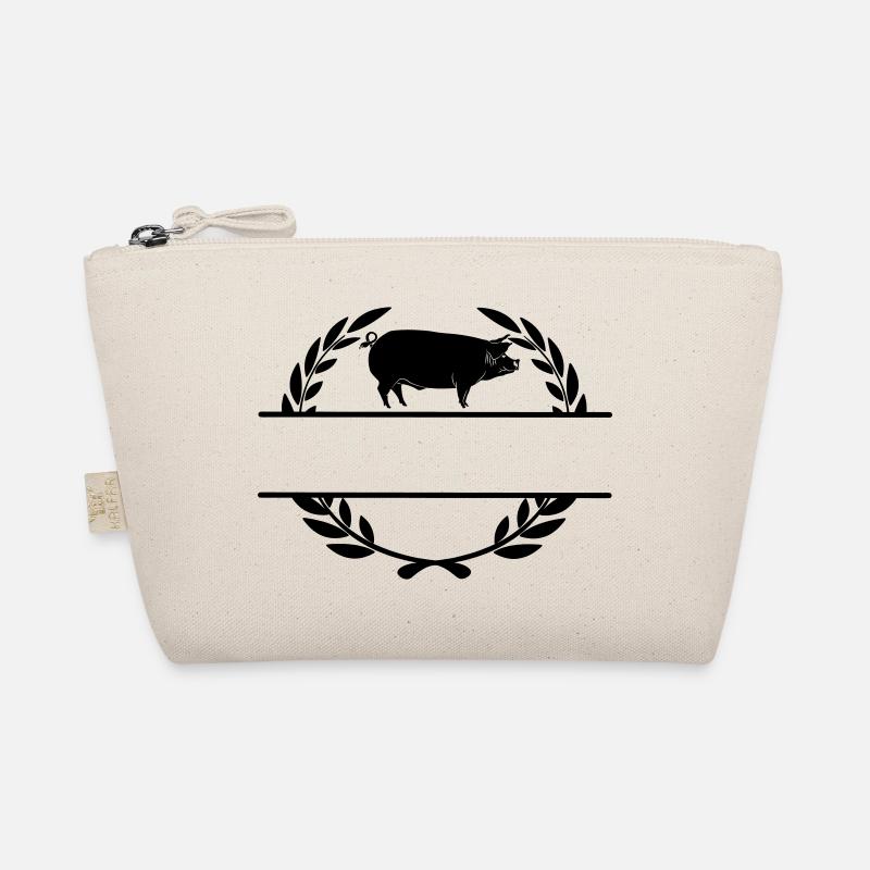 Logo pig in laurel wreath Organic Pouch