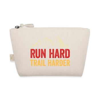 Run Hard. Trail Harder - Organic Pouch - nature - Front