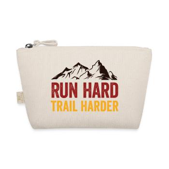 Laufen Sie hart. Härterer Trail. - Bio-Täschchen - Natur - Vorne