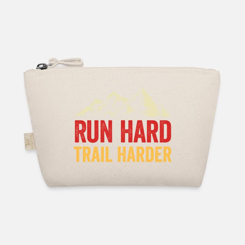 Laufen Sie hart. Härterer Trail. Bio-Täschchen