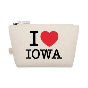 Ich liebe Iowa | Iowa | I Herz Iowa - Bio-Täschchen - Natur - Vorne