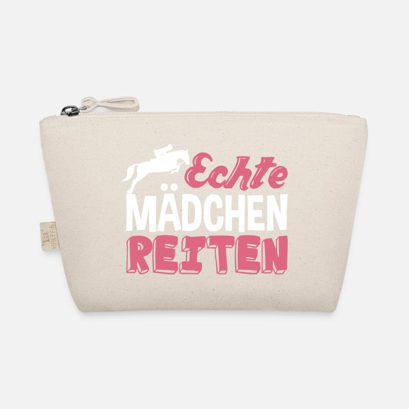 Echte Mädchen reiten Bio-Täschchen