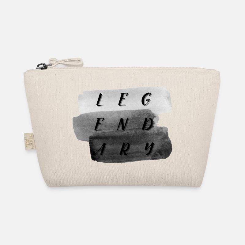 Legendäre Pinselstrich Typografie - Bio-Täschchen - Natur
