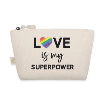 Pride Month - LGBTQ+ Love is My Superpower - Organic Pouch - nature - Front