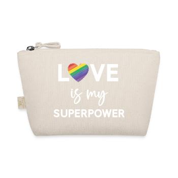 Pride Month - LGBTQ+ Love is My Superpower - Organic Pouch - nature - Front