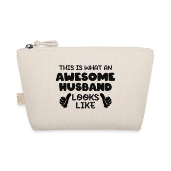 This is what an Awesome Husband Looks Like - Bio-Täschchen - Natur - Vorne