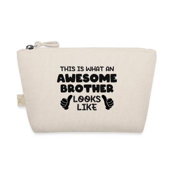 This is what an Awesome Brother Looks Like - Bio-Täschchen - Natur - Vorne