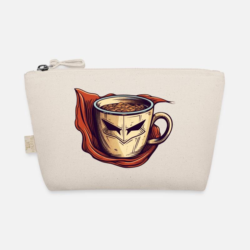 Coffee superhero as the savior in the morning Organic Pouch