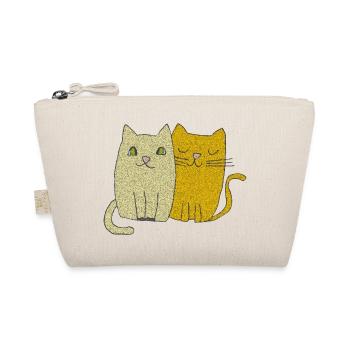 katzen liebe - Bio-Täschchen - Natur - Vorne