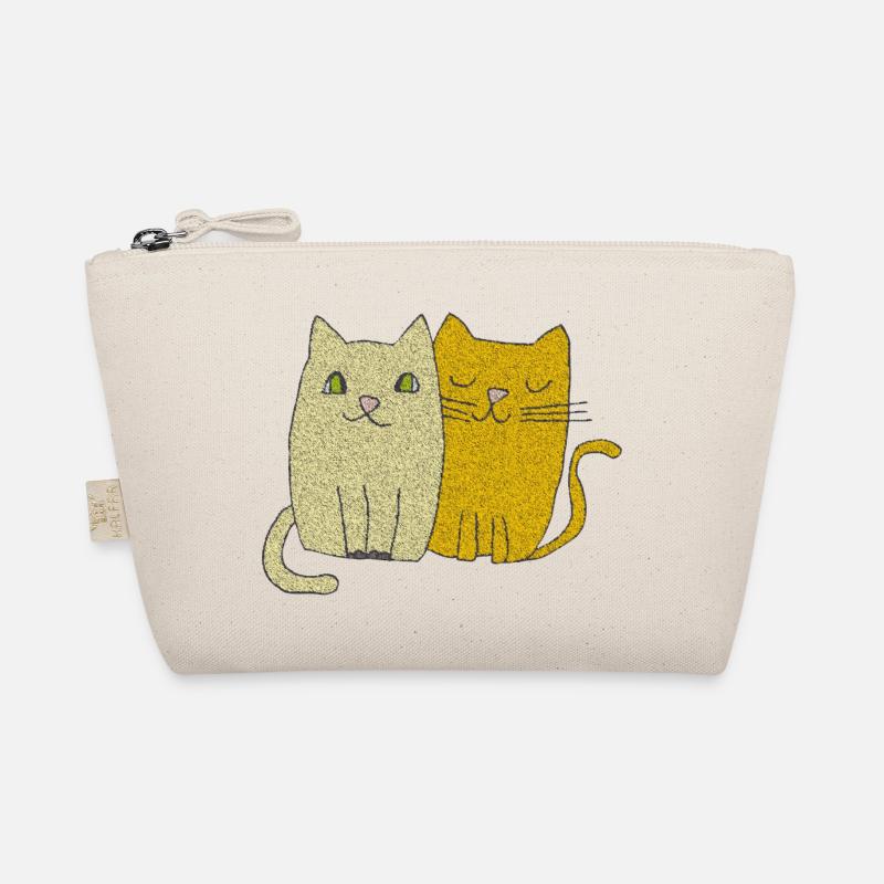 katzen liebe - Bio-Täschchen - Natur