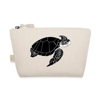 Tortue Noir & Blanc - Trousse biologique - nature - Devant