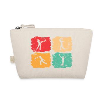 Retro Vintage Baskisches Pelota - Bio-Täschchen - Natur - Vorne