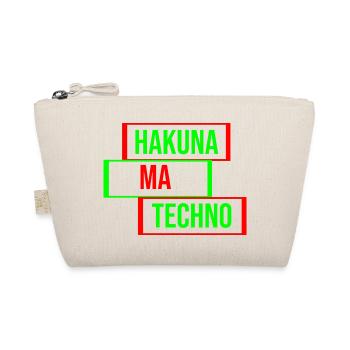 Techno-Musik-Zitat - Bio-Täschchen - Natur - Vorne