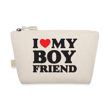 I Love My Boyfriend - Organic Pouch - nature - Front